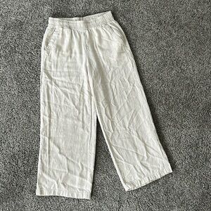 Old navy high rise wide leg linen pants